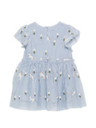 Abito per neonata Stella McCartney Kids azzurro con ricamo all-over TZ1091 Z3866 61EEM STELLA McCARTNEY KIDS 