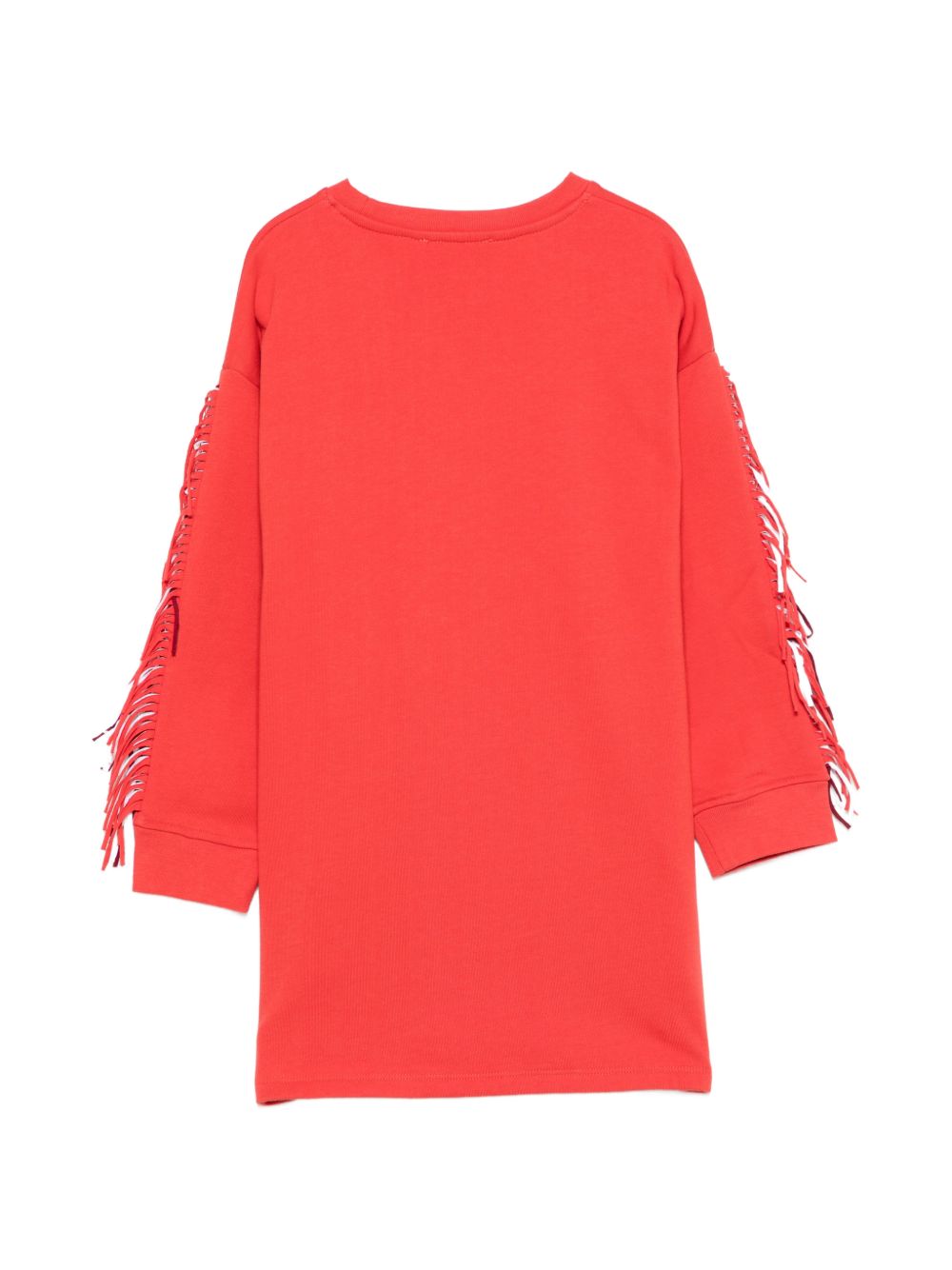 Abito per bambina Stella McCartney Kids rosso con frange applicate TZ1A20 Z3059 423 STELLA McCARTNEY KIDS 
