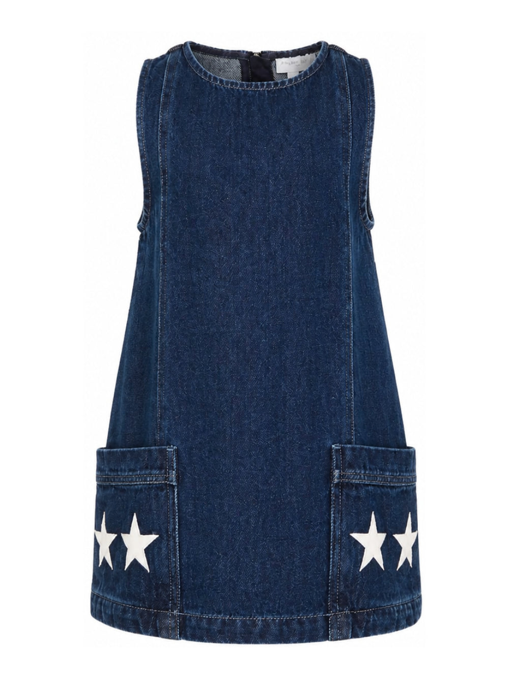 Abito per bambina Stella McCartney Kids in denim con tasche applicate TZ1A82 Z0746 665 STELLA McCARTNEY KIDS 