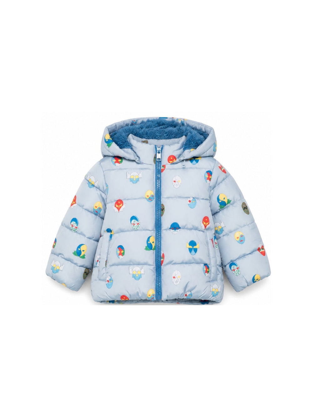 Giubbino per neonato Stella McCartney Kids azzurro con stampa grafica all-over TZ2307 Z4031 61EMC STELLA McCARTNEY KIDS 