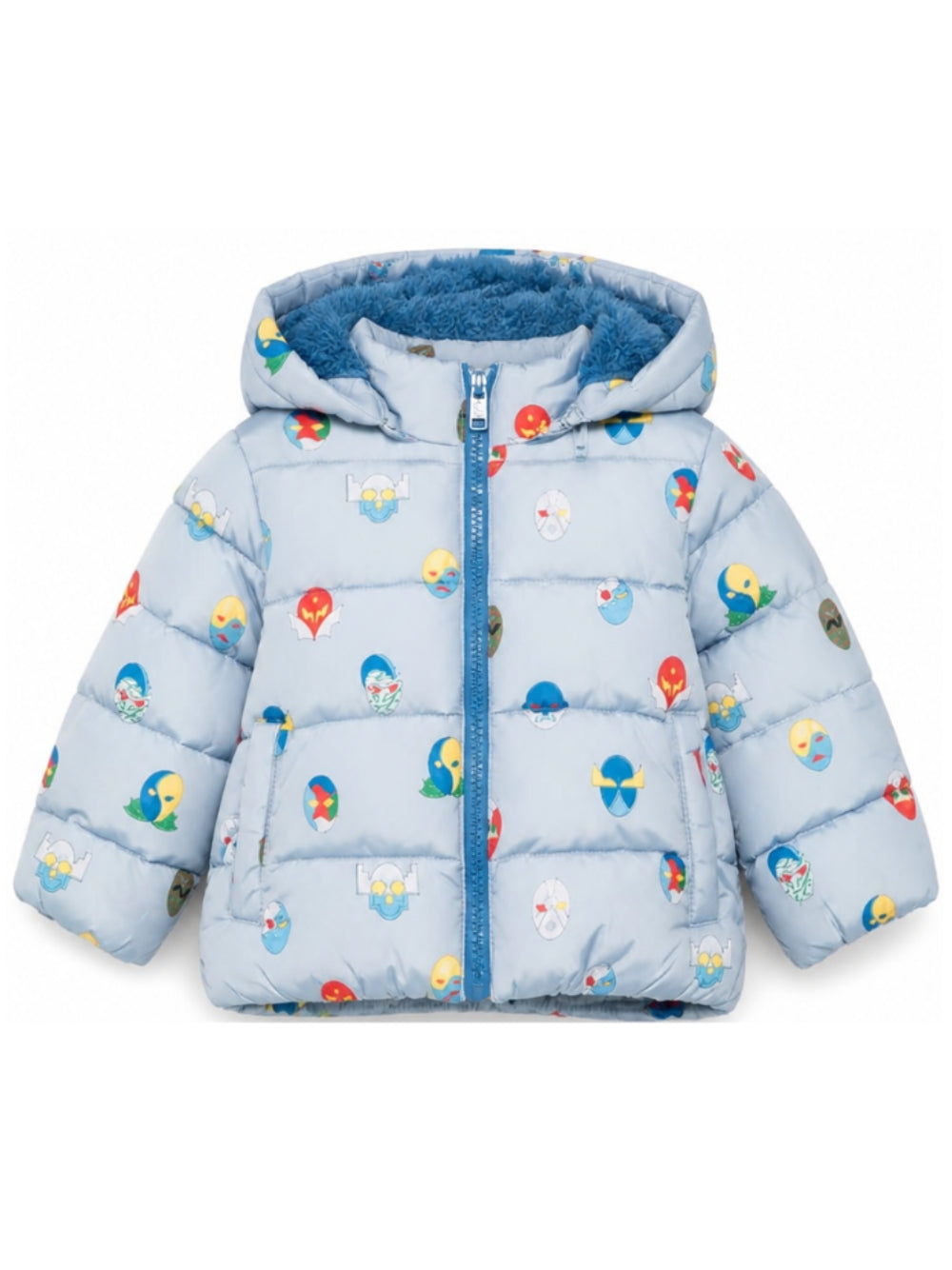 Giubbino per neonato Stella McCartney Kids azzurro con stampa grafica all-over TZ2307 Z4031 61EMC STELLA McCARTNEY KIDS 