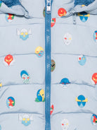Giubbino per neonato Stella McCartney Kids azzurro con stampa grafica all-over TZ2307 Z4031 61EMC STELLA McCARTNEY KIDS 