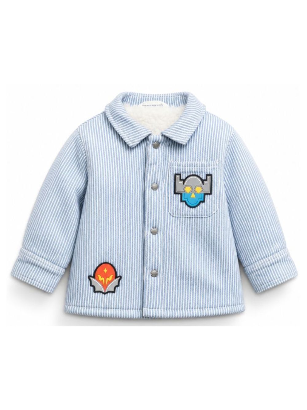 Camicia per neonato Stella McCartney Kids multicolore con design a righe TZ2327 Z3961 61A STELLA McCARTNEY KIDS 