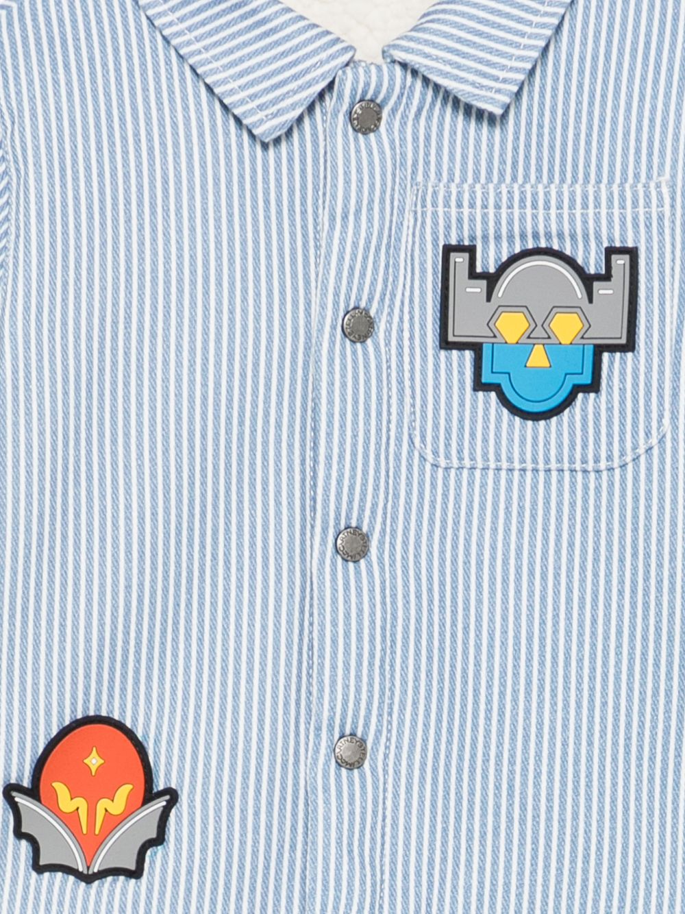 Camicia per neonato Stella McCartney Kids multicolore con design a righe TZ2327 Z3961 61A STELLA McCARTNEY KIDS 