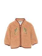 Giacca per neonato Stella McCartney Kids beige con ricamo leopardato TZ2357 Z0506 362 STELLA McCARTNEY KIDS 