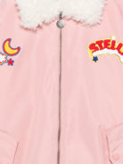 Giubbino per bambina Stella McCartney Kids rosa con colletto in shearling TZ2A57 Z2327 507 STELLA McCARTNEY KIDS 
