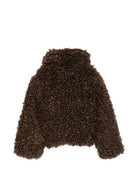 Giubbino per bambina Stella McCartney Kids marrone in finta pelliccia TZ2C07 Z3917 307 STELLA McCARTNEY KIDS 