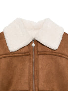 Giacca per bambino Stella McCartney Kids marrone con dettagli in finta pelliccia TZ2C67 Z4056 307 STELLA McCARTNEY KIDS 
