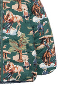 Giubbino per bambino Stella McCartney Kids verde con stampa grafica all-over TZ2H57 Z3956 737MC STELLA McCARTNEY KIDS 
