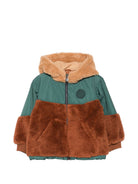 Giacca per bambino Stella McCartney Kids multicolore con inserti in pile e cappuccio TZ2H77 Z4058 999 STELLA McCARTNEY KIDS 