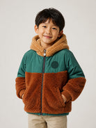 Giacca per bambino Stella McCartney Kids multicolore con inserti in pile e cappuccio TZ2H77 Z4058 999 STELLA McCARTNEY KIDS 