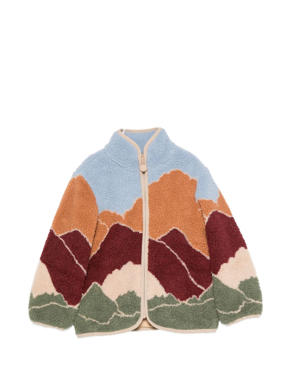 Giubbino per bambino Stella McCartney Kids multicolore con trama effetto lana TZ2H87 Z4059 999 STELLA McCARTNEY KIDS 