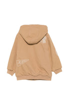 Giacca per bambino Stella McCartney Kids beige con logo e cappuccio TZ2I07 Z2661 132 STELLA McCARTNEY KIDS 