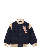 Giacca per bambino Stella McCartney Kids blu in stile college TZ2I17 Z4071 61L STELLA McCARTNEY KIDS 