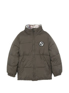 Bomber per bambino Stella McCartney Kids verde con applicazione logo TZ2I37 Z3953 921 STELLA McCARTNEY KIDS 