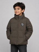 Bomber per bambino Stella McCartney Kids verde con applicazione logo TZ2I37 Z3953 921 STELLA McCARTNEY KIDS 
