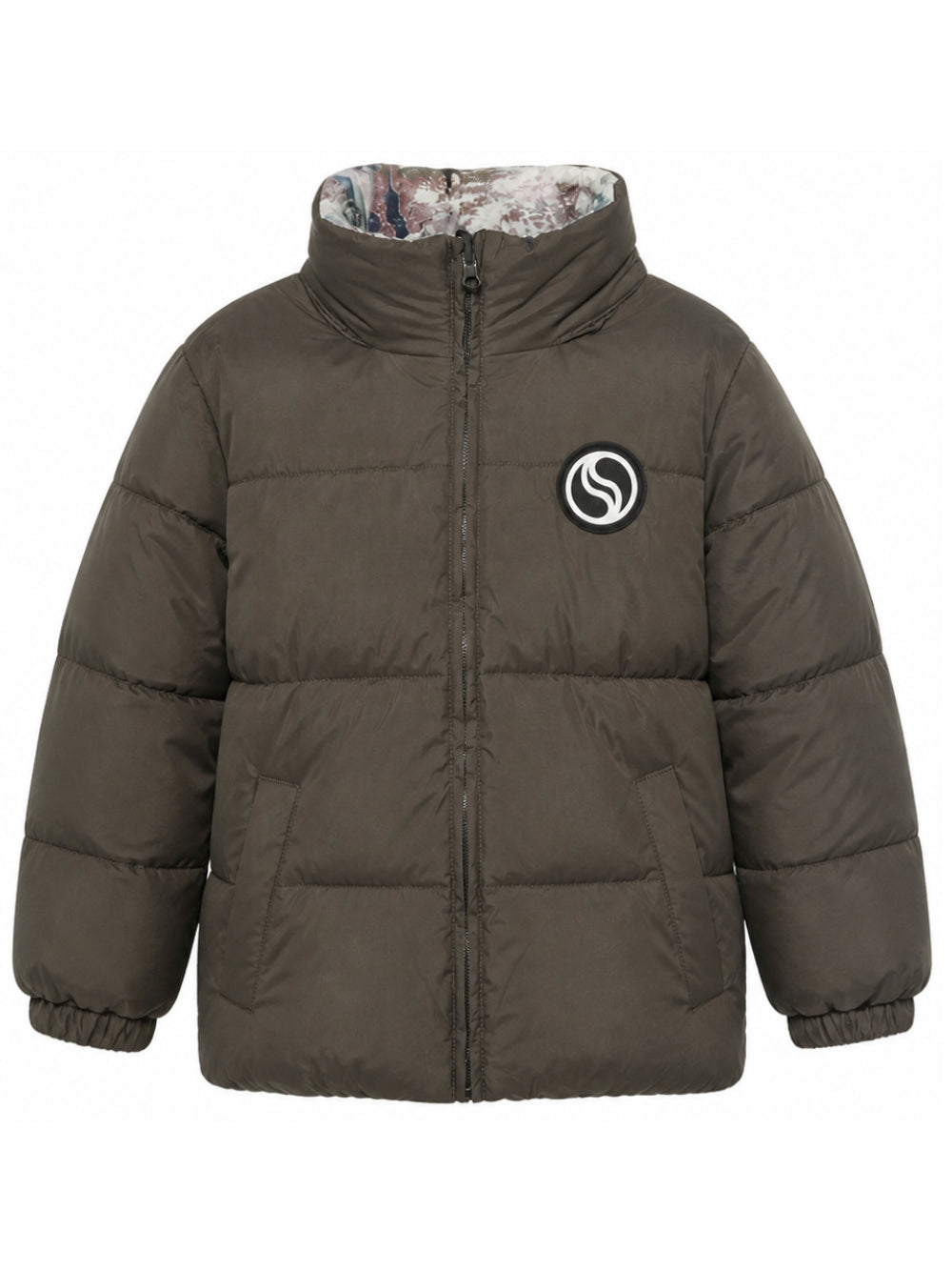 Bomber per bambino Stella McCartney Kids verde con applicazione logo TZ2I37 Z3953 921 STELLA McCARTNEY KIDS 