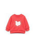 Felpa per neonati Stella McCartney Kids rossa con stampa grafica TZ4000 Z3059 411 STELLA McCARTNEY KIDS 