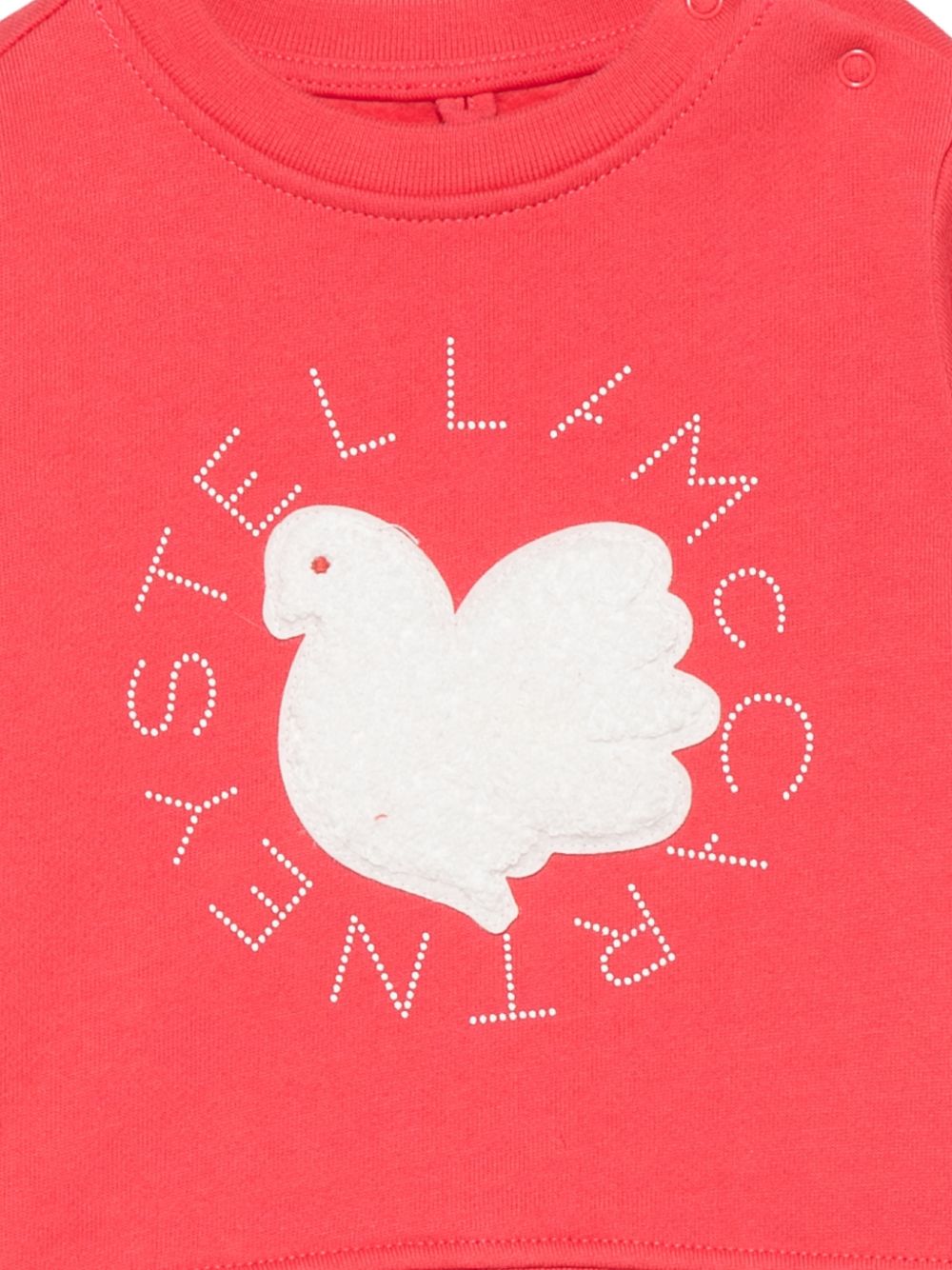Felpa per neonati Stella McCartney Kids rossa con stampa grafica TZ4000 Z3059 411 STELLA McCARTNEY KIDS 