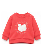 Felpa per neonati Stella McCartney Kids rossa con stampa grafica TZ4000 Z3059 411 STELLA McCARTNEY KIDS 