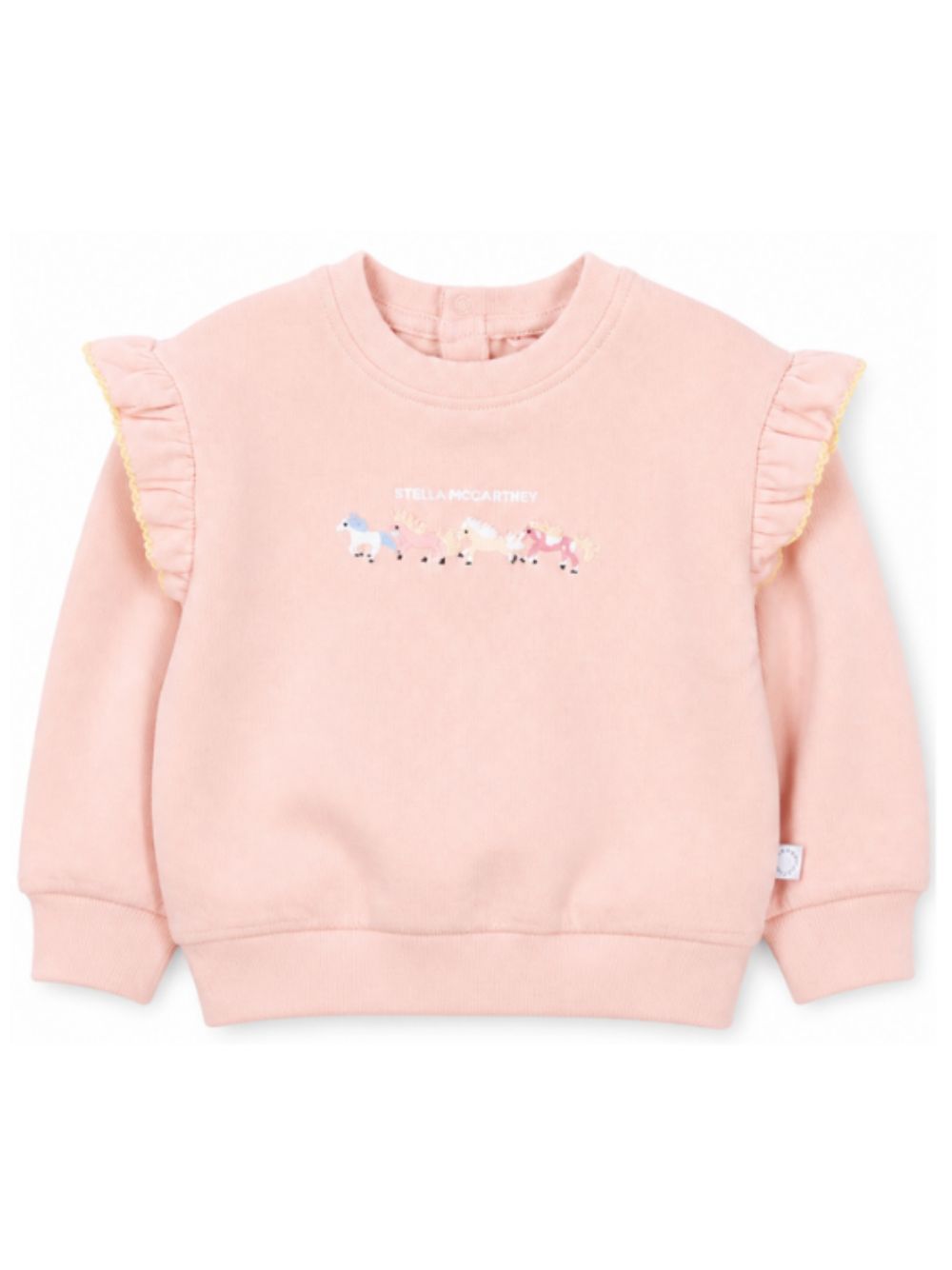 Felpa per neonata Stella McCartney Kids rosa con ricamo sul davanti TZ4030 Z3059 50M STELLA McCARTNEY KIDS 