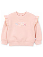 Felpa per neonata Stella McCartney Kids rosa con ricamo sul davanti TZ4030 Z3059 50M STELLA McCARTNEY KIDS 