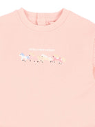 Felpa per neonata Stella McCartney Kids rosa con ricamo sul davanti TZ4030 Z3059 50M STELLA McCARTNEY KIDS 
