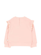 Felpa per neonata Stella McCartney Kids rosa con ricamo sul davanti TZ4030 Z3059 50M STELLA McCARTNEY KIDS 