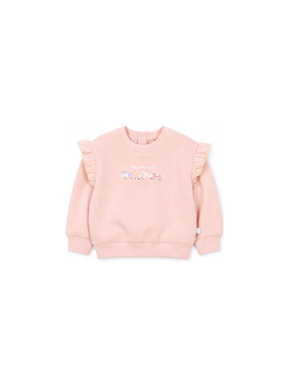 Felpa per neonata Stella McCartney Kids rosa con ricamo sul davanti TZ4030 Z3059 50M STELLA McCARTNEY KIDS 