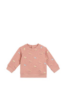 Felpa per neonata Stella McCartney Kids rosa con stampa cavalli TZ4090 Z4024 50MEM STELLA McCARTNEY KIDS 