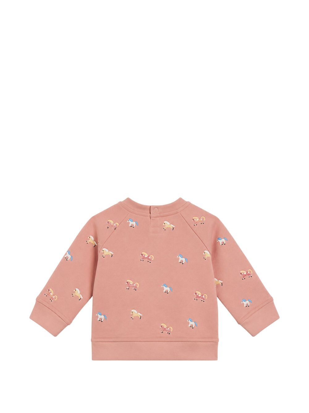 Felpa per neonata Stella McCartney Kids rosa con stampa cavalli TZ4090 Z4024 50MEM STELLA McCARTNEY KIDS 