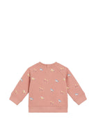 Felpa per neonata Stella McCartney Kids rosa con stampa cavalli TZ4090 Z4024 50MEM STELLA McCARTNEY KIDS 