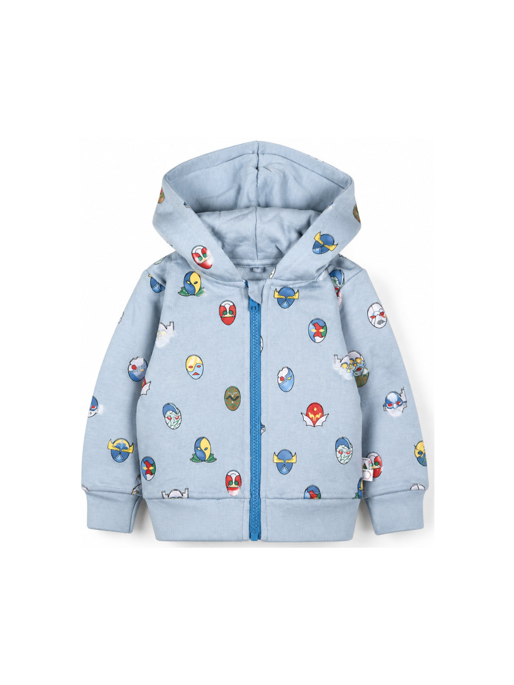 Felpa per neonato Stella McCartney Kids azzurra con stampa grafica all-over TZ4310 Z4012 61EMC STELLA McCARTNEY KIDS 