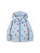 Felpa per neonato Stella McCartney Kids azzurra con stampa grafica all-over TZ4310 Z4012 61EMC STELLA McCARTNEY KIDS 