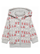 Felpa per neonato Stella McCartney Kids grigia con stampa grafica all-over TZ4350 Z4013 807MC STELLA McCARTNEY KIDS 