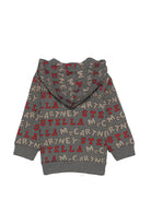Felpa per neonato Stella McCartney Kids grigia con stampa grafica all-over TZ4350 Z4013 807MC STELLA McCARTNEY KIDS 