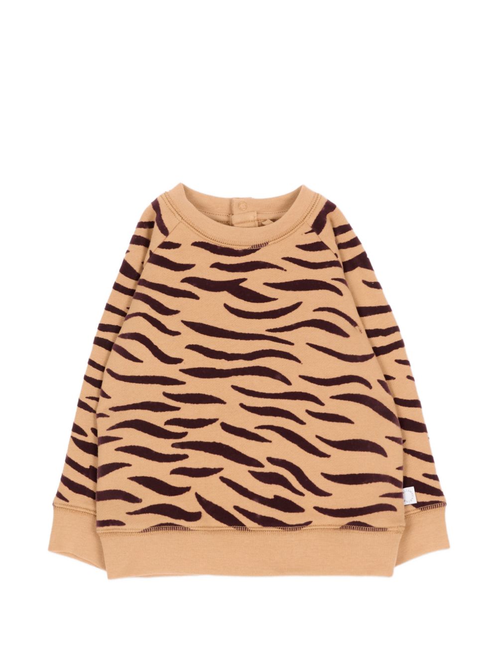 Felpa per neonati Stella McCartney Kids marrone con stampa animalier TZ4370 Z4026 362MA STELLA McCARTNEY KIDS 