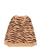 Felpa per neonati Stella McCartney Kids marrone con stampa animalier TZ4370 Z4026 362MA STELLA McCARTNEY KIDS 