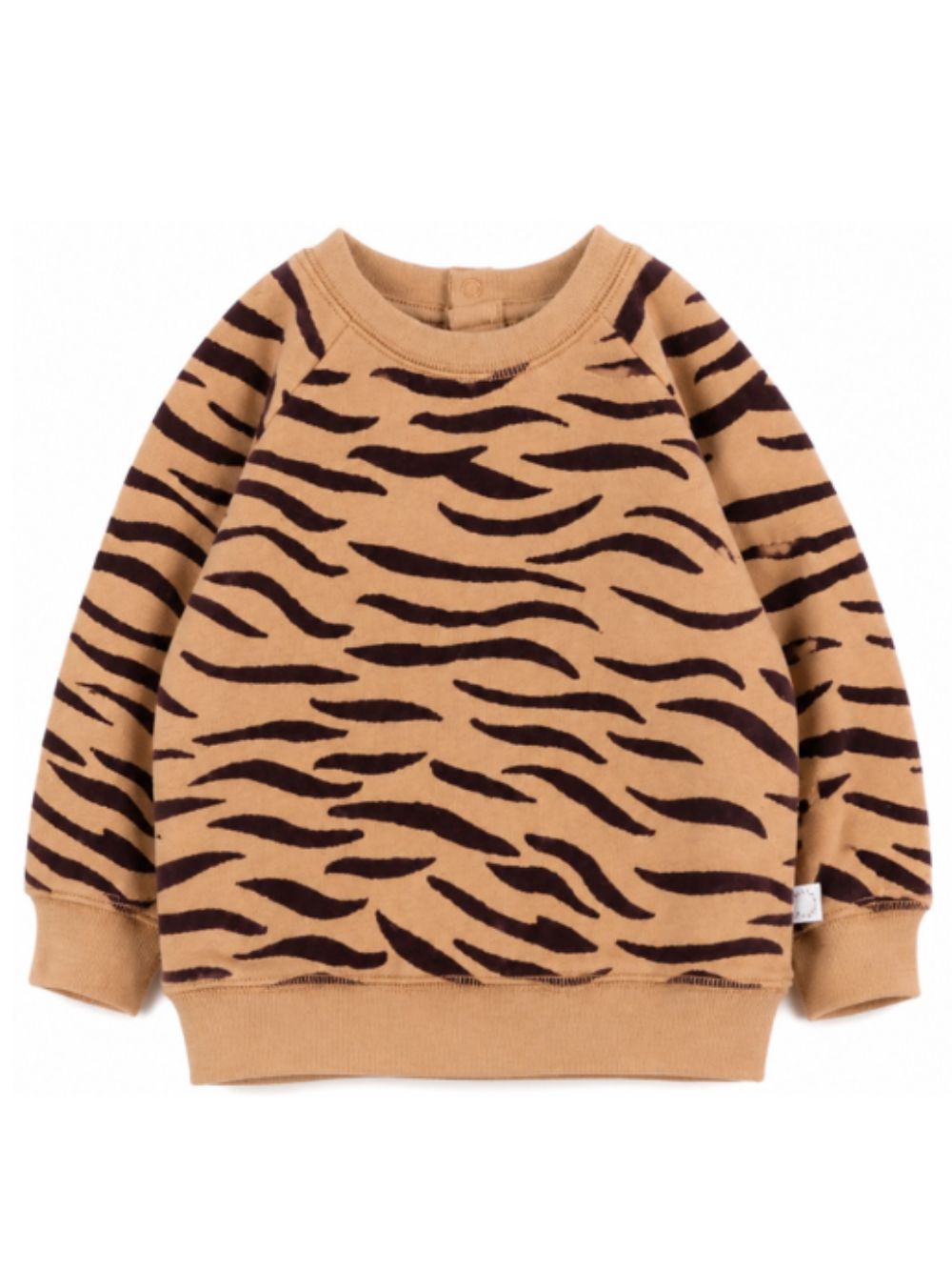 Felpa per neonati Stella McCartney Kids marrone con stampa animalier TZ4370 Z4026 362MA STELLA McCARTNEY KIDS 