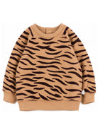 Felpa per neonati Stella McCartney Kids marrone con stampa animalier TZ4370 Z4026 362MA STELLA McCARTNEY KIDS 