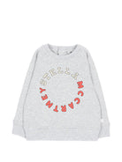 Felpa per neonato Stella McCartney Kids grigia con stampa grafica TZ4380 Z3059 807 STELLA McCARTNEY KIDS 