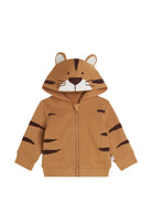 Felpa per neonati Stella McCartney Kids marrone con dettaglio tigre TZ4390 Z3059 362 STELLA McCARTNEY KIDS 