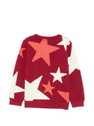 Felpa per bambina Stella McCartney Kids rossa con stampa stelle all-over TZ4A20 Z3886 416MC STELLA McCARTNEY KIDS 