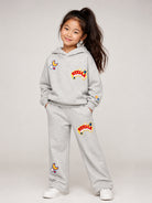Felpa per bambino Stella McCartney Kids grigia con applicazioni TZ4A70 Z3059 807 STELLA McCARTNEY KIDS 