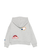 Felpa per bambino Stella McCartney Kids grigia con applicazioni TZ4A70 Z3059 807 STELLA McCARTNEY KIDS 