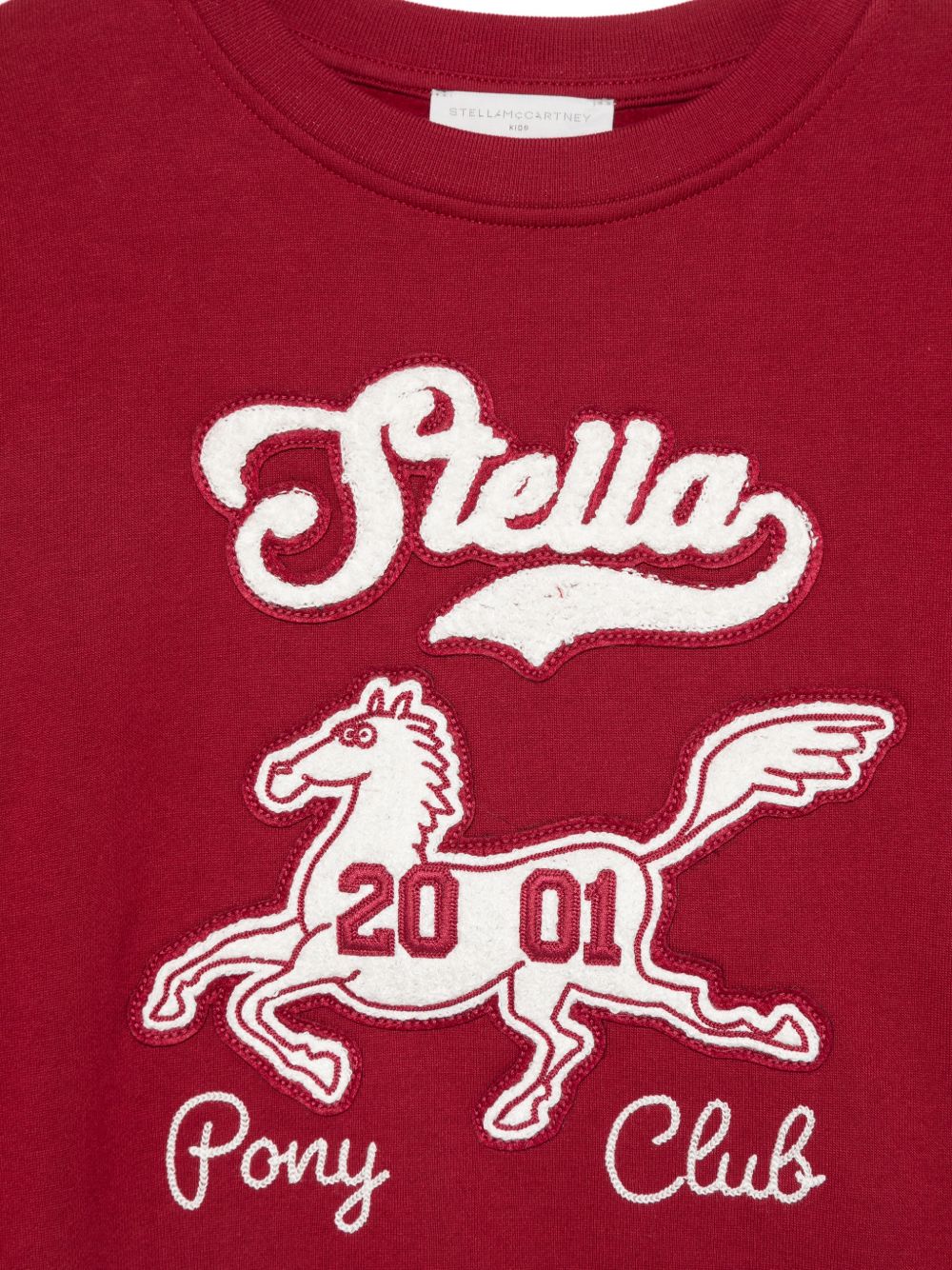 Felpa per bambini Stella McCqartney Kids rossa con stampa grafica TZ4A80 Z3059 416 STELLA McCARTNEY KIDS 