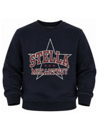Felpa per bambini Stella McCartney Kids blu con stampa logo TZ4B10 Z3826 61L STELLA McCARTNEY KIDS 