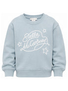 Felpa per bambini Stella McCartney Kids azzurra con ricamo logo TZ4B50 Z3059 61E STELLA McCARTNEY KIDS 