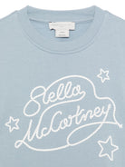 Felpa per bambini Stella McCartney Kids azzurra con ricamo logo TZ4B50 Z3059 61E STELLA McCARTNEY KIDS 