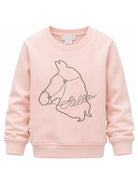 Felpa per bambina Stella McCartney Kids rosa con ricamo sul davanti TZ4B70 Z3059 50M STELLA McCARTNEY KIDS 